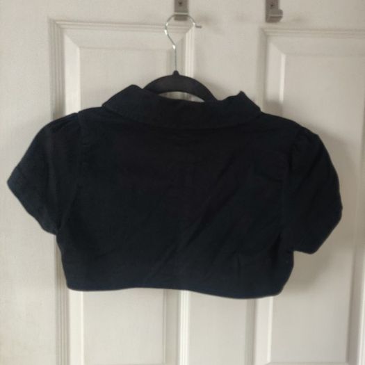 Cropped short sleeve jacket, size 8