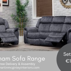 New Gresham 3+1+1 Grey Sofa Sets