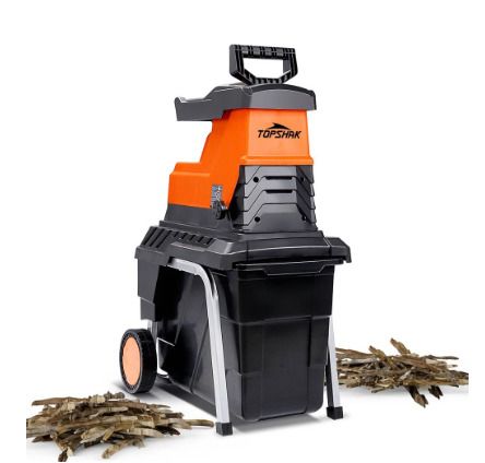 BRAND NEW Electric Plant Shredder 2800W Plant Branch Shredder 45MM Max Cutting Diameter 55L Garden Shredder with Wheels and Push Rod