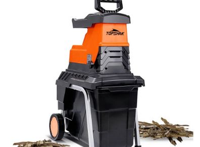 BRAND NEW Electric Plant Shredder 2800W Plant Branch Shredder 45MM Max Cutting Diameter 55L Garden Shredder with Wheels and Push Rod