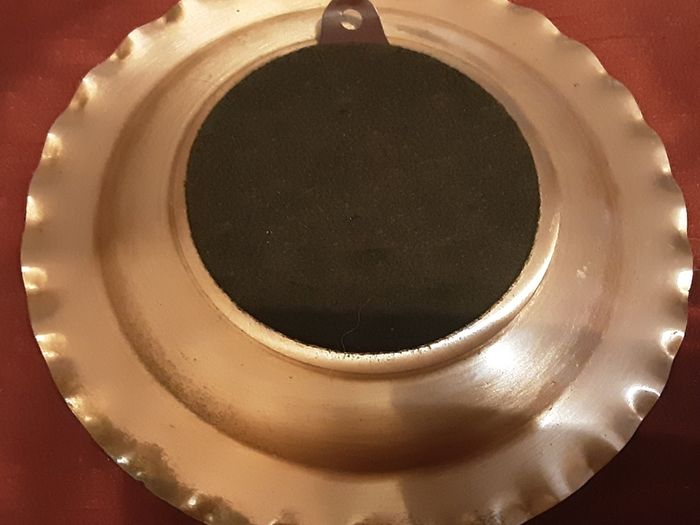 copper coat of arm's plate