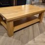 solid oak coffee table Image 2