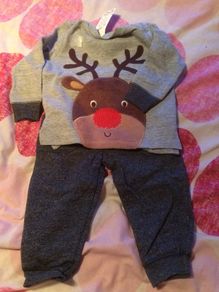 Christmas tracksuit two piece top and bottoms