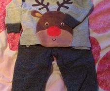 Christmas tracksuit two piece top and bottoms