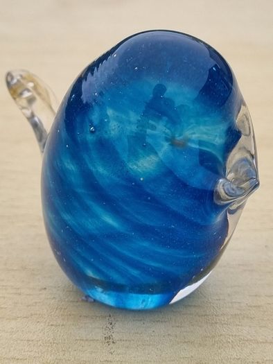 Mdina art glass small bird figurine
