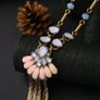Gold Tassel Statement Long Necklace Image 3