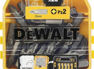 DEWALT Screwdriver PZ2 25 Piece Bit Set in Tic Tac Box