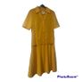 Vintage O-Batel Yellow midi dress size medium Postage included Image 2