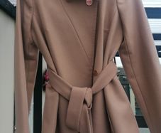 Ted Baker Classic Camel belted wool jacket UK12