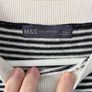 M&S Black and White Star Jumper (Size 10-12) Image 4