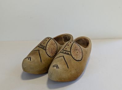Vintage Full Size Dutch Wooden Clogs