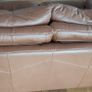 2 Seater Italian Leather Couch Image 7