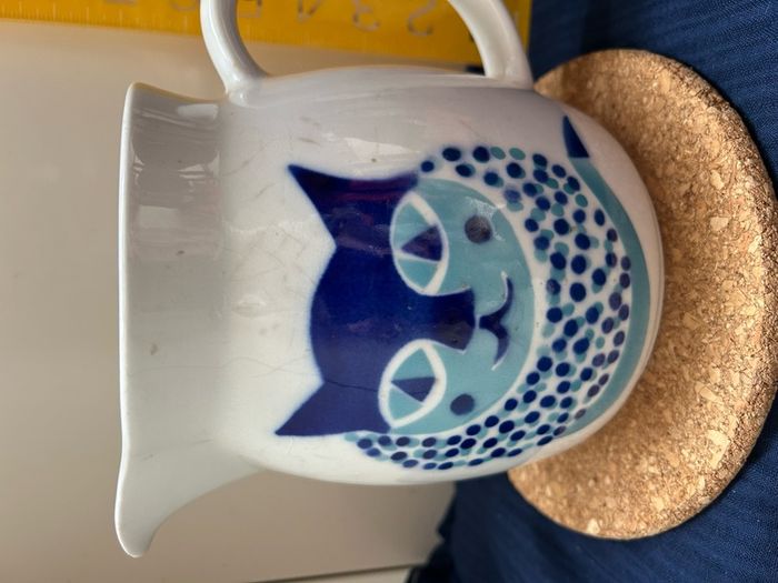 Vintage Arabia Finland Happy Cat pitcher