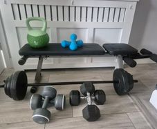 weights and foldable weight bench