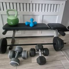 weights and foldable weight bench