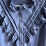 Women's Golden Line blue blouse, size L (worn by size 12 UK, EU 38) Image 2