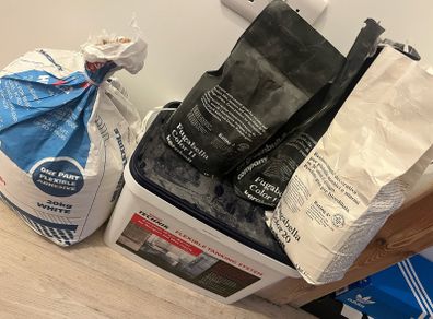 Tiling grout and adhesive