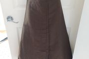 Per Una Brown Linen/Wool Skirt Size 14