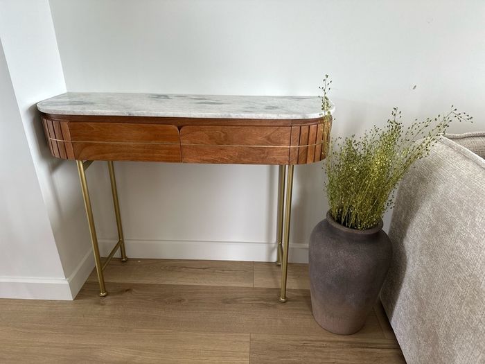Kare Design - Grace Mango Wood/Marble Console