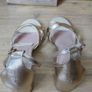 Women's Gold Color handbag & Gold Color Sandals Size -UK 5 Image 2