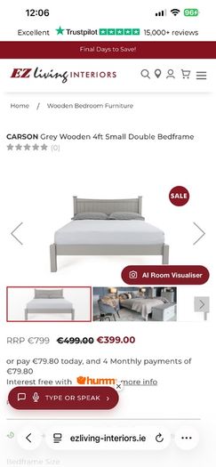 small double bed frame