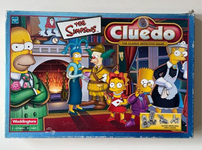 Vintage Simpsons Cluedo 2001 Complete