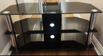 glass tv stand