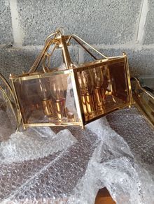 Vintage lights with matching wall lights
