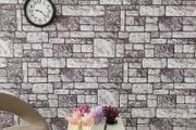 3D Wall Panels with Light Grey Brick Design 10 pcs EPS