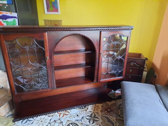 Solid Mahogany Display Cabinet