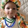 Alberon Collection African Dressed Black Porcelain doll Yasmin Image 2