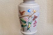 Victorian handpainted opaline vase