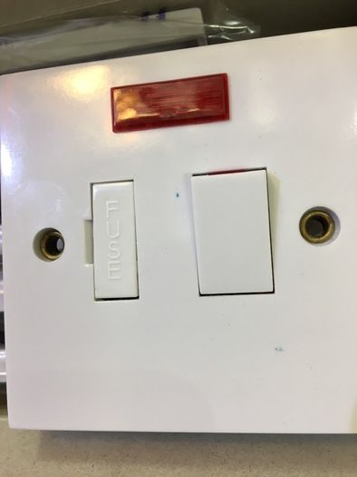 Double Pole 13 Amp Switched Spur Unit Neon