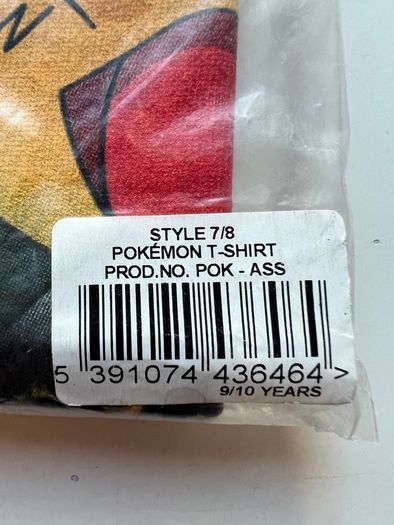 Pokemon 1999 Nintendo official license vintage t shirt new with tags