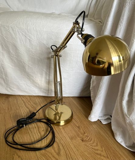FORSA IKEA desk Work lamp, gold, nickel-plated