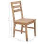 5 Piece Dining Set Solid Acacia Wood Image 10