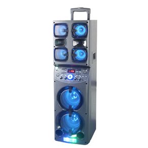 Heavy Beat Bass Woofer Trolley Speaker With 2 Wireless Microphone.