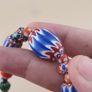 Vintage Venetian Style Chevorn & Mix Glass Trade Glass Beads Bracelet Image 7