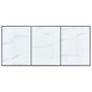 Dining Table White 200x100x75 cm Tempered Glass Image 4