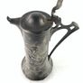 Rare antique art nouveau pewter claret jug Image 3