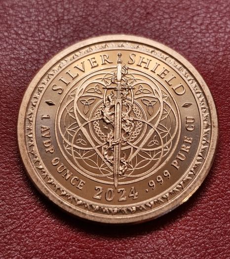 Copper 1 avdp oz 2024 Silver Shield