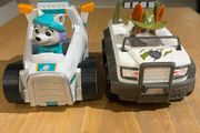 Paw patrol Tracker and Everest vehicles