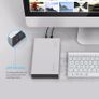 ORICO USB 3.0 (UASP) SATA SSD/HDD 2.5"/3.5" External Aluminum Alloy Enclosure Case/Caddy Silver (UK Plug) (Brand New/Warranty) Image 5