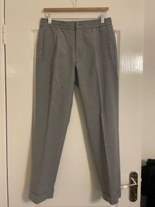 light grey mens Harry Brown London trousers, size 32S