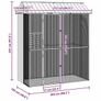 Bird Cage Anthracite 215 x 110 x 247 cm Galvanised Steel Image 3