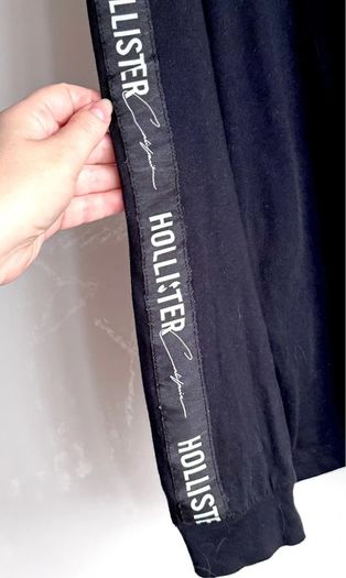 Hollister Black Long Sleeve Logo Top - Size S