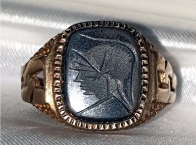 Vintage 9ct Gold Mens Signet Ring