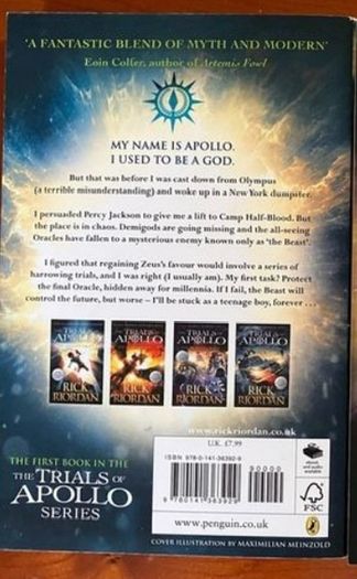 The Trials of Apollo, Book 1, The Hidden Oracle  by Rick Riordan