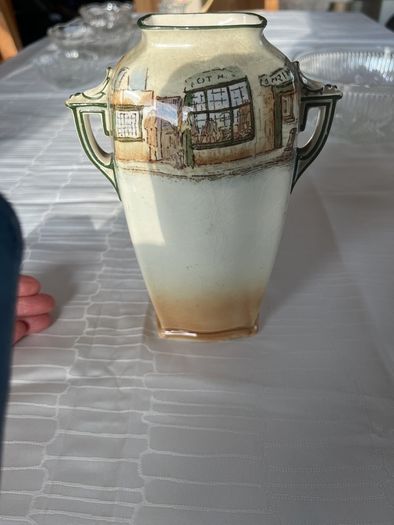 Vintage Royal Doulton "Barnaby Rudge" Twin-Handled Vase (Pattern D2973, c.
