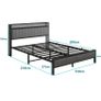 King Size Bed Frame With Storage Headboard Image 9